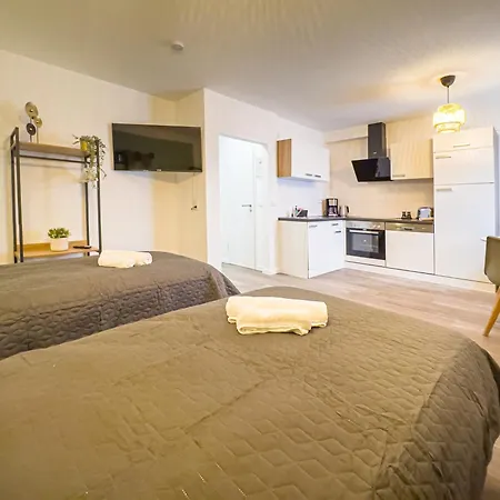 Immostay S#1 Zimmer - Parkplatz & Wlan, Modern, 4k-tv, Naehe Mercedes Benz Apartment BRE
